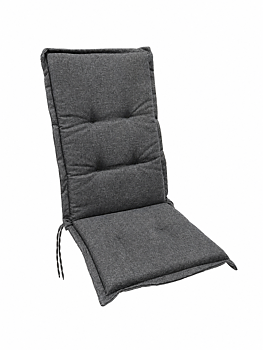 Mörkgrå tjock positionstolsdyna 46 × 117 cm