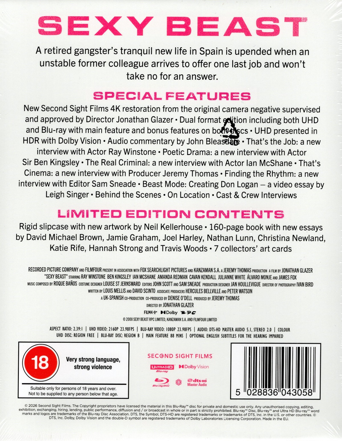 Sexy Beast (Limited Edition) (ej svensk text) (4K Ultra HD + Blu-ray) - 2