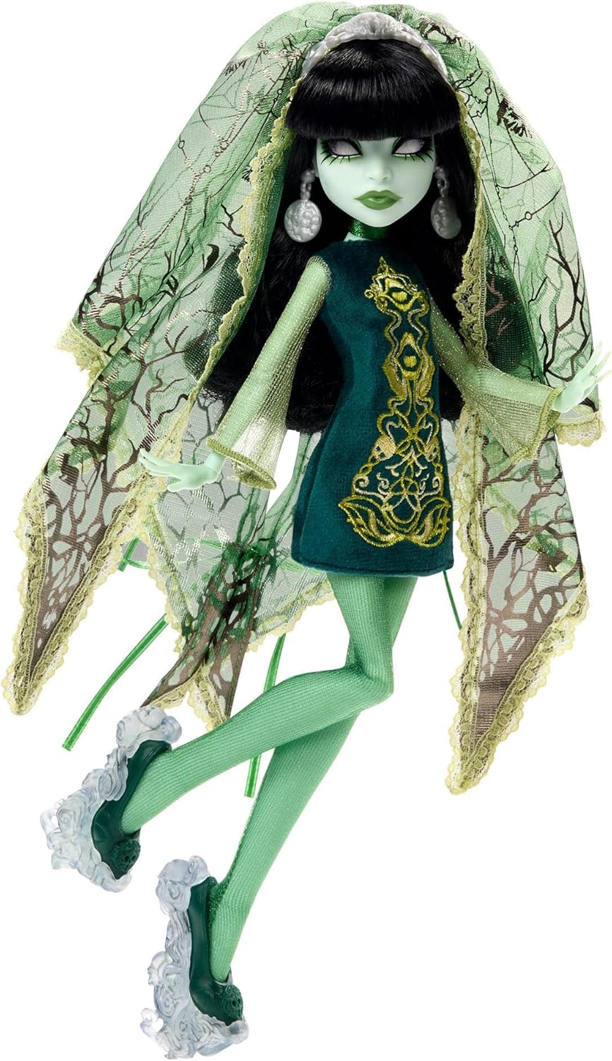 Monster High Skullector Scarah Screams Fang Club Doll 60s Style Collectible  - 4
