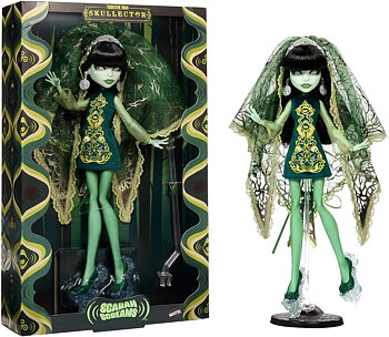 Monster High Skullector Scarah Screams Fang Club Doll 60s Style Collectible 