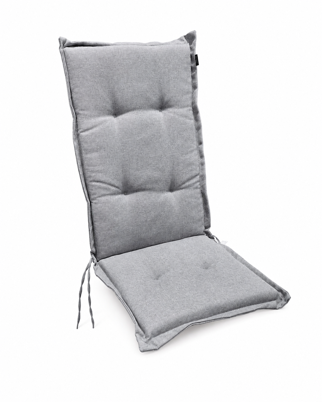 Ljusgrå tjock positionstolsdyna 46 × 117 cm