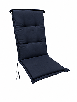 Marinblå tjock positionstolsdyna 46 × 117 cm