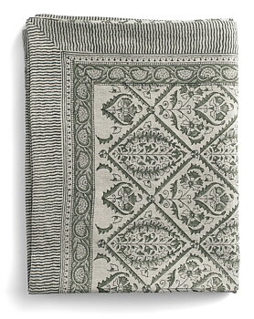 Chamois Linne Bordsduk Jaipur Moss Green