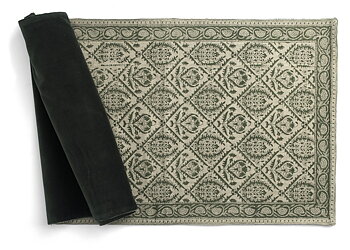 Chamois Linne Bordslöpare Jaipur Moss Green - 45x150cm