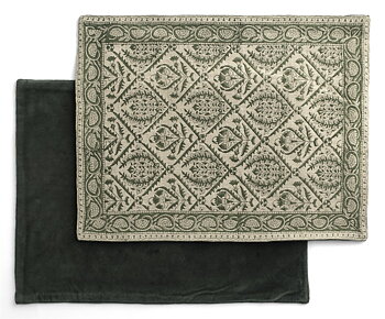 Chamois Bordstabletter Linne Jaipur Moss Green - 2pack