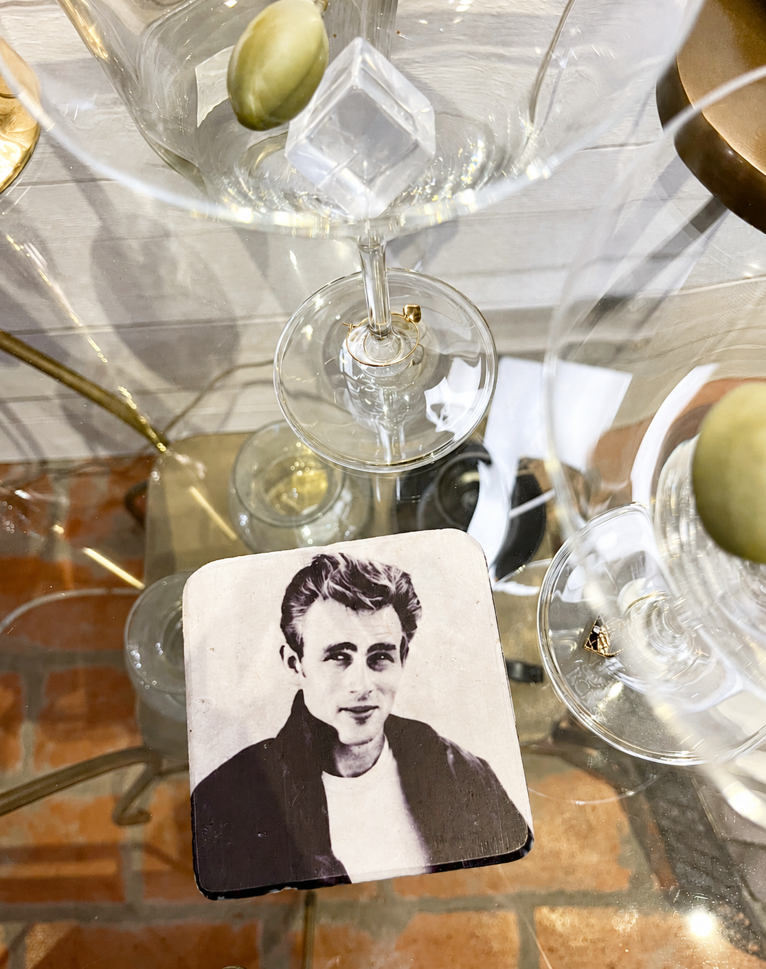 Glasunderlägg – James Dean i Ung Rebell - 2