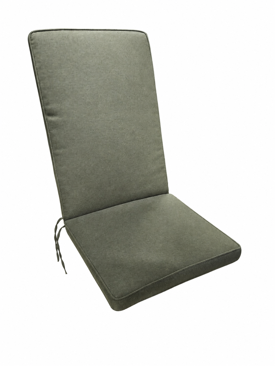 Boxsydd grön positionstolsdyna med hög rygg, 50 × 118 cm