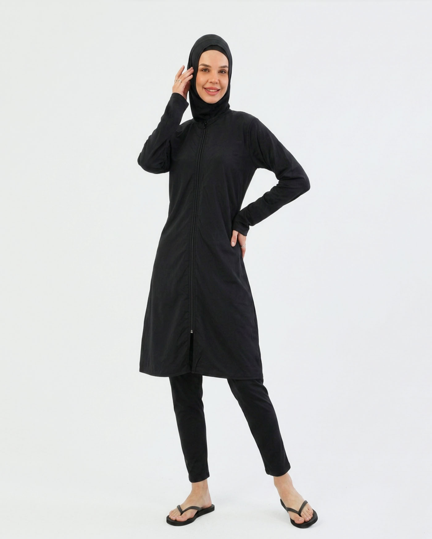 Muslim Swimsuit with hijab - Black