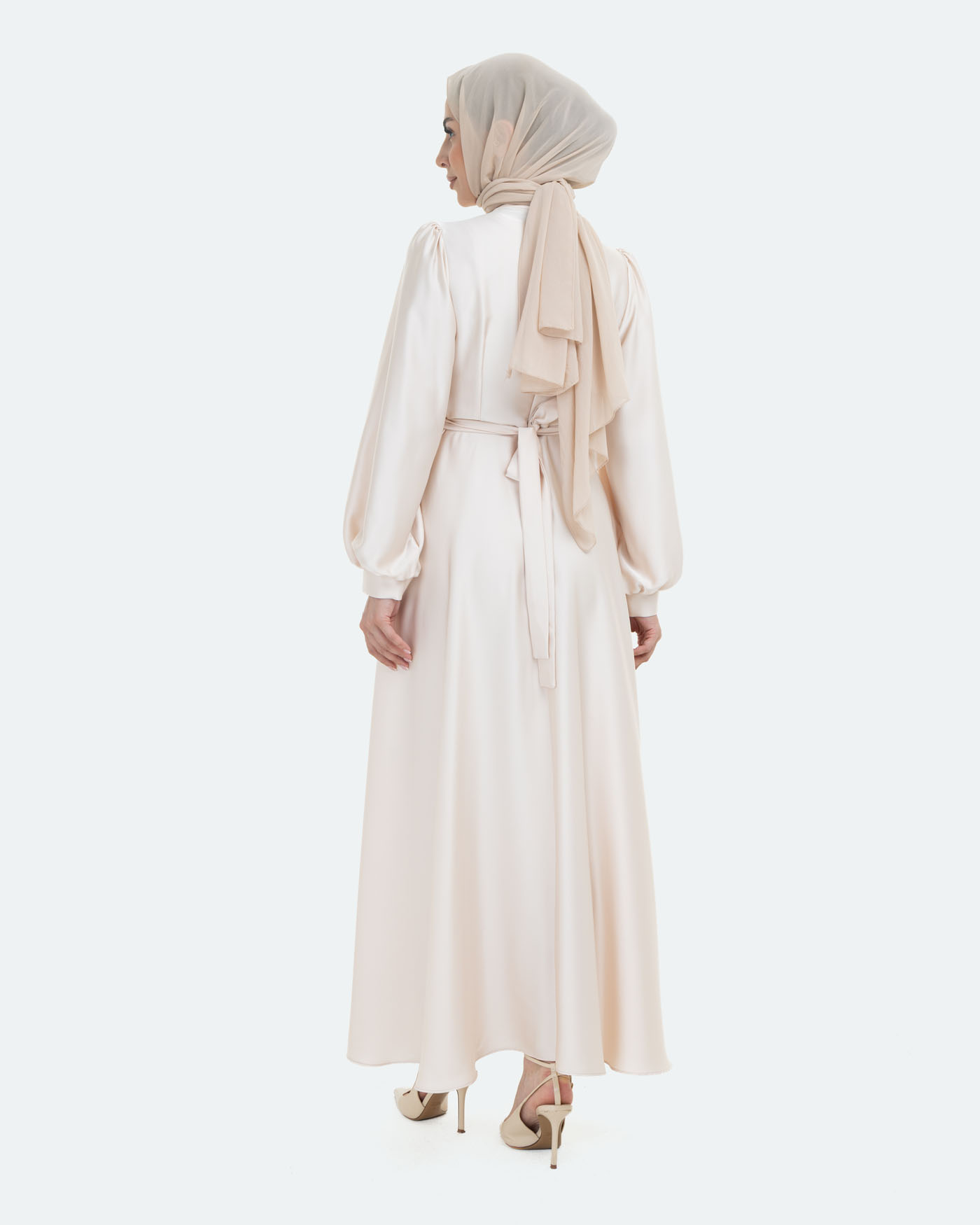 Party Dress - Light Beige - 5