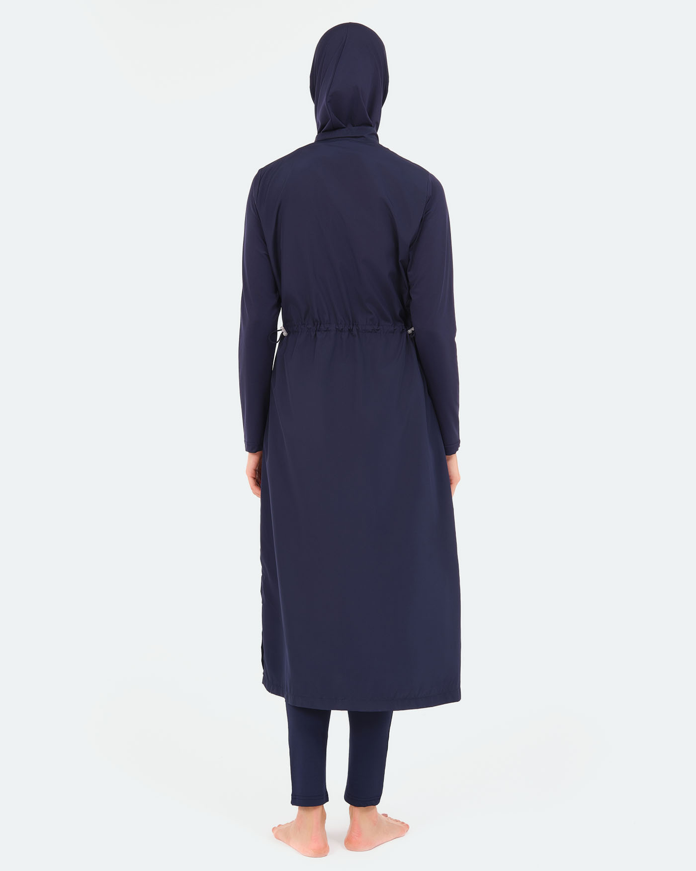 Muslim Swimsuit with hijab - Navy Blue - 3