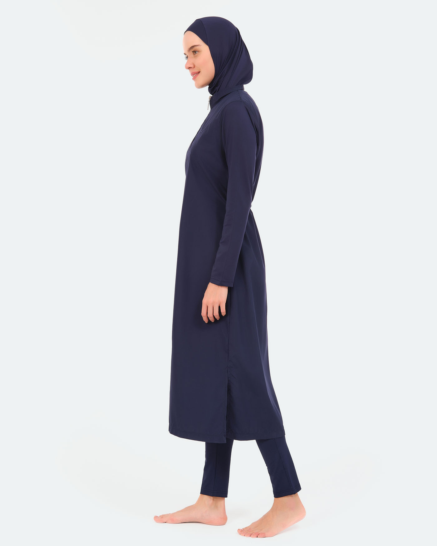 Muslim Swimsuit with hijab - Navy Blue - 2