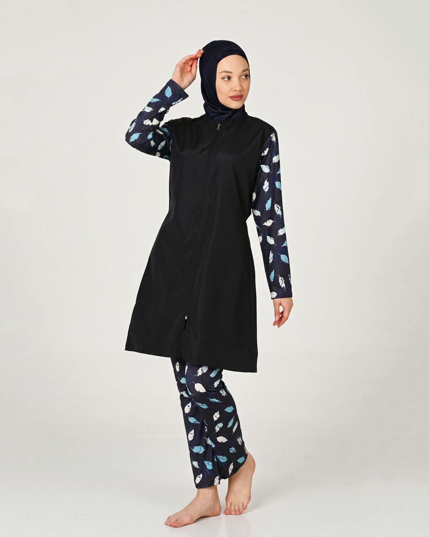 Muslim Swimsuit with hijab - Midnight Blue