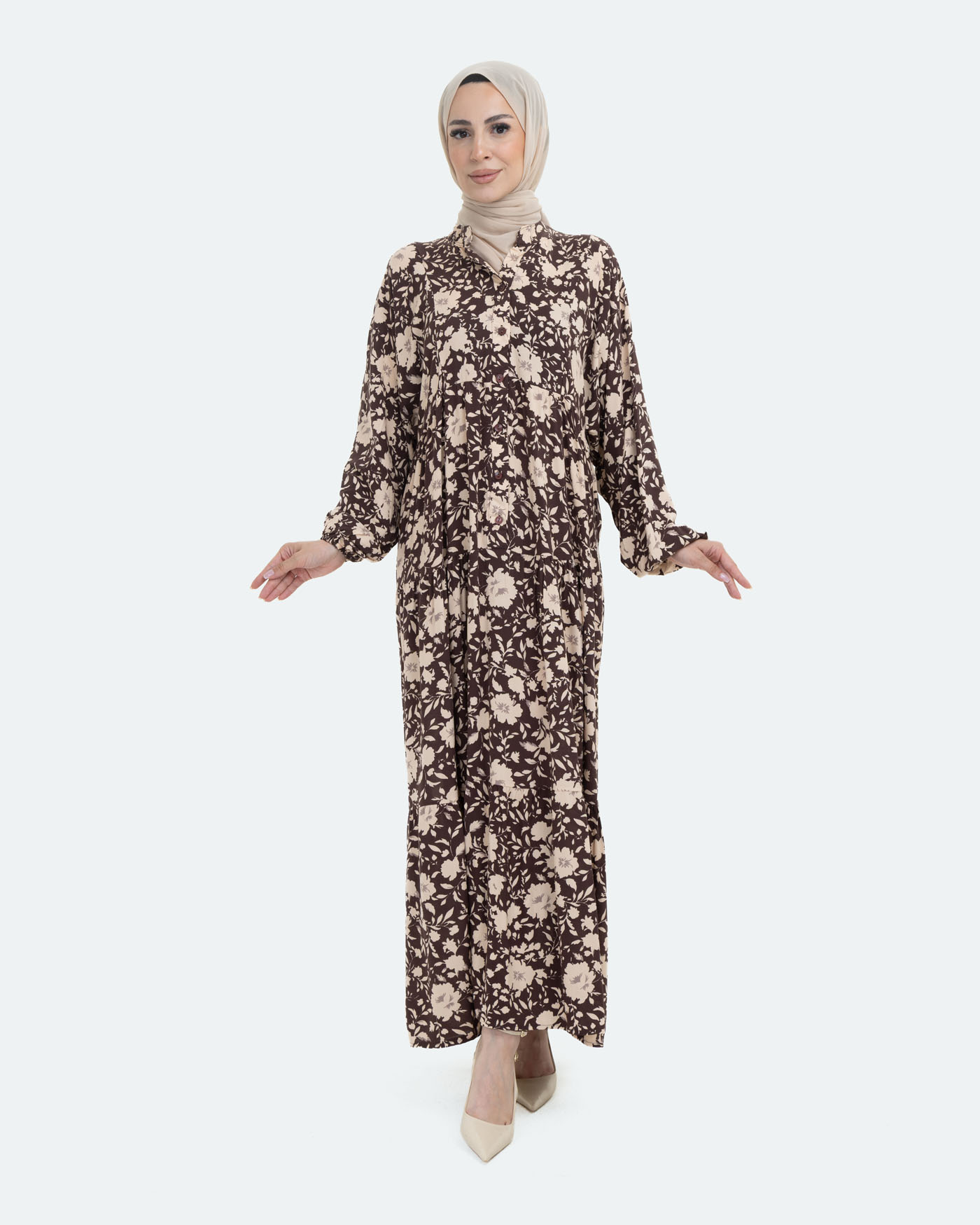 Maxi dress - Brown - 2