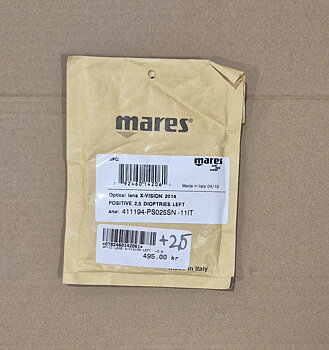 Mares Optical lens X-vision 2014, +2,5 *NY*