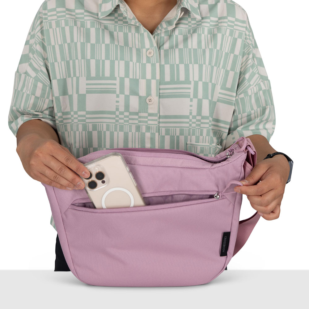 Lätt handväska - OSPREY Daylite Crossbody Pouch Iris Pink - 10