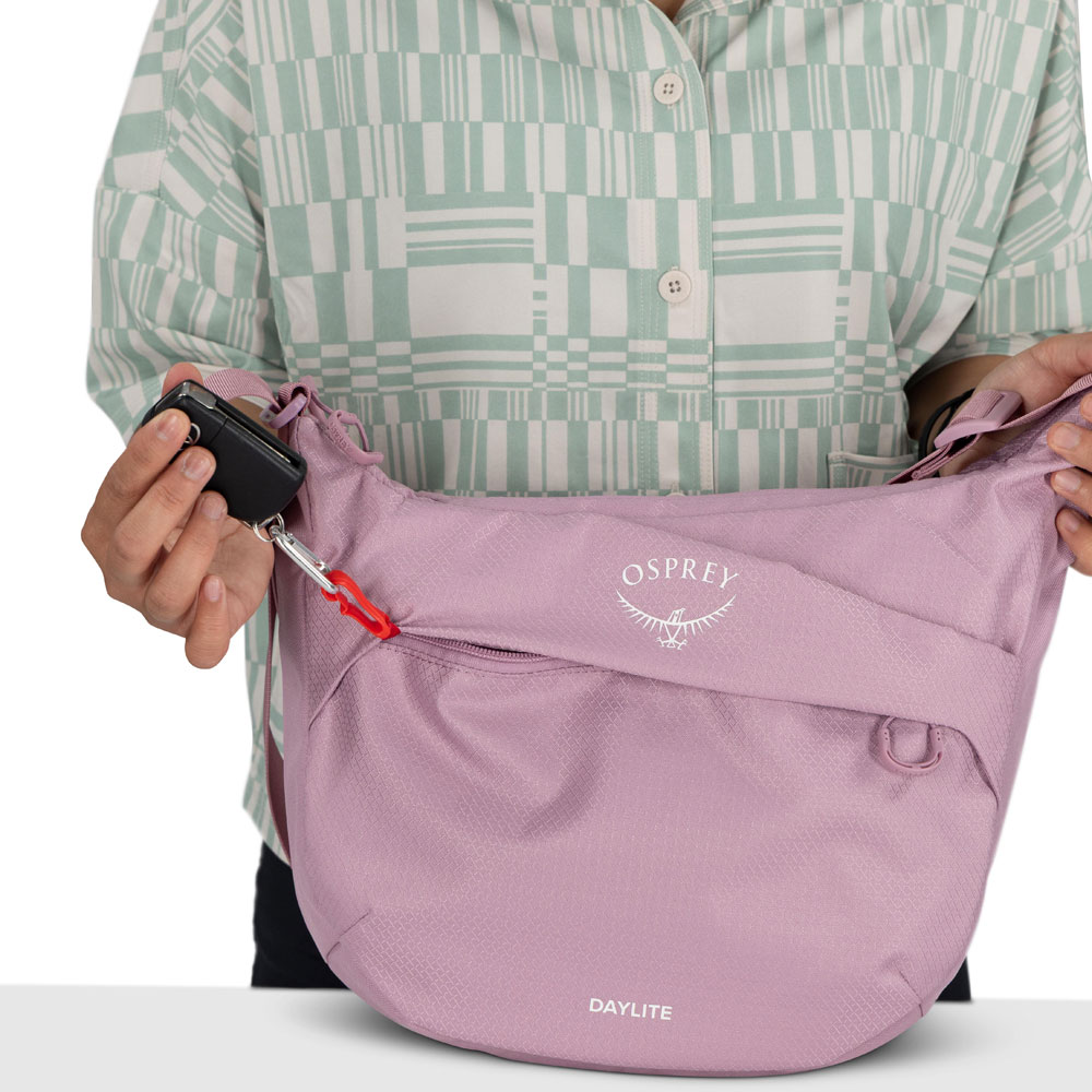 Lätt handväska - OSPREY Daylite Crossbody Pouch Iris Pink - 7