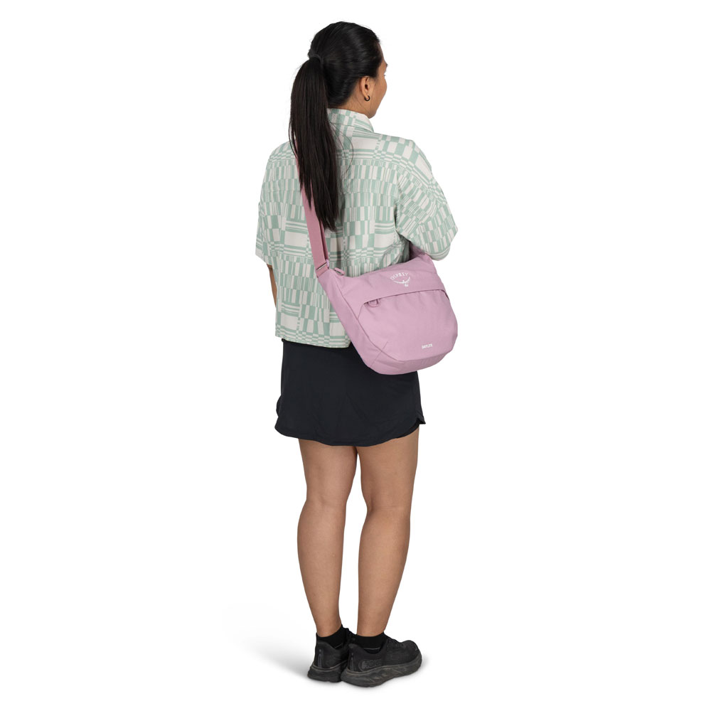 Lätt handväska - OSPREY Daylite Crossbody Pouch Iris Pink - 12