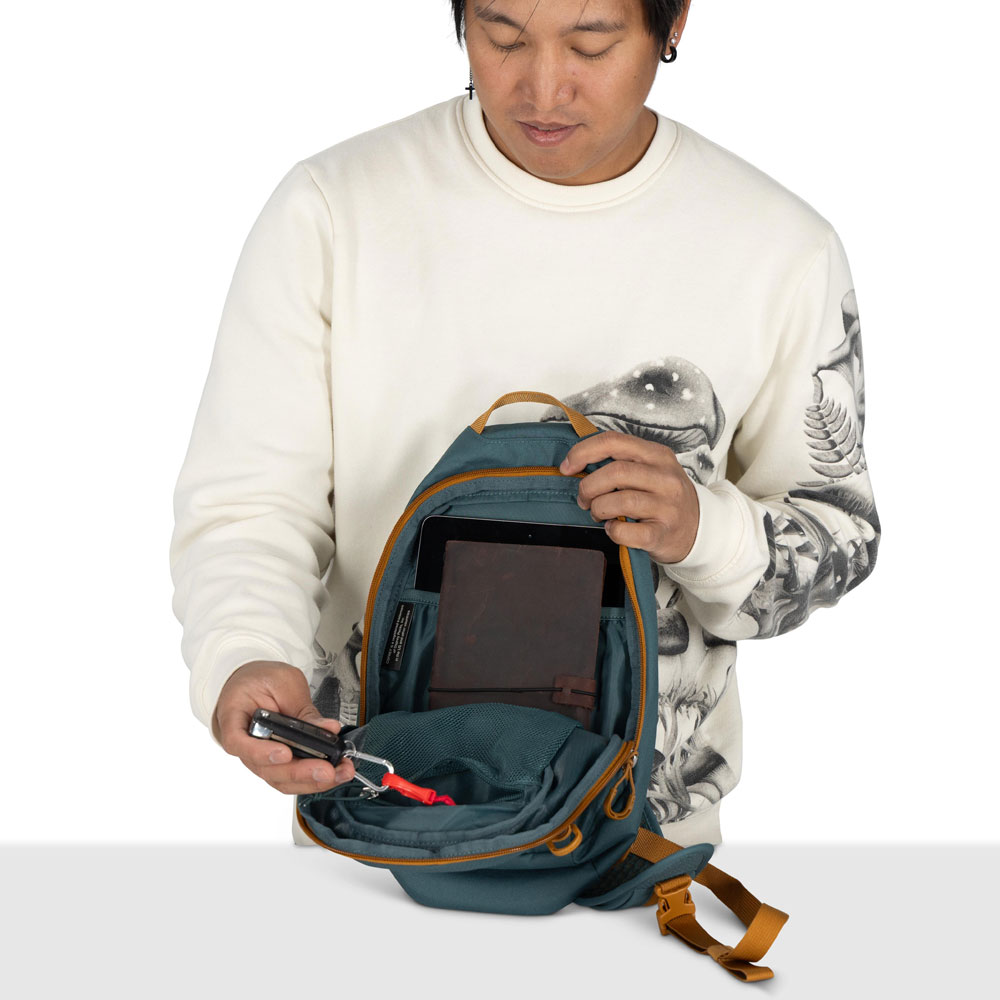 Lätt slingryggsäck - OSPREY Daylite Sling Pack Torrent Blue - 5