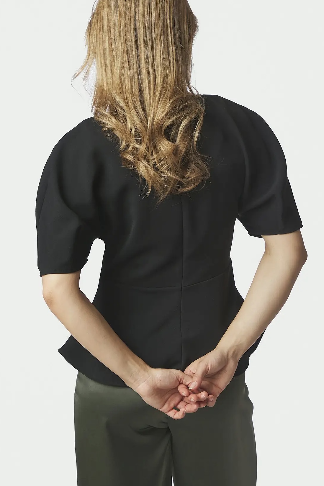 Neo Noir -Josine Crepe Blouse  Black - 3