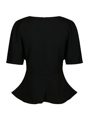 Neo Noir -Josine Crepe Blouse  Black