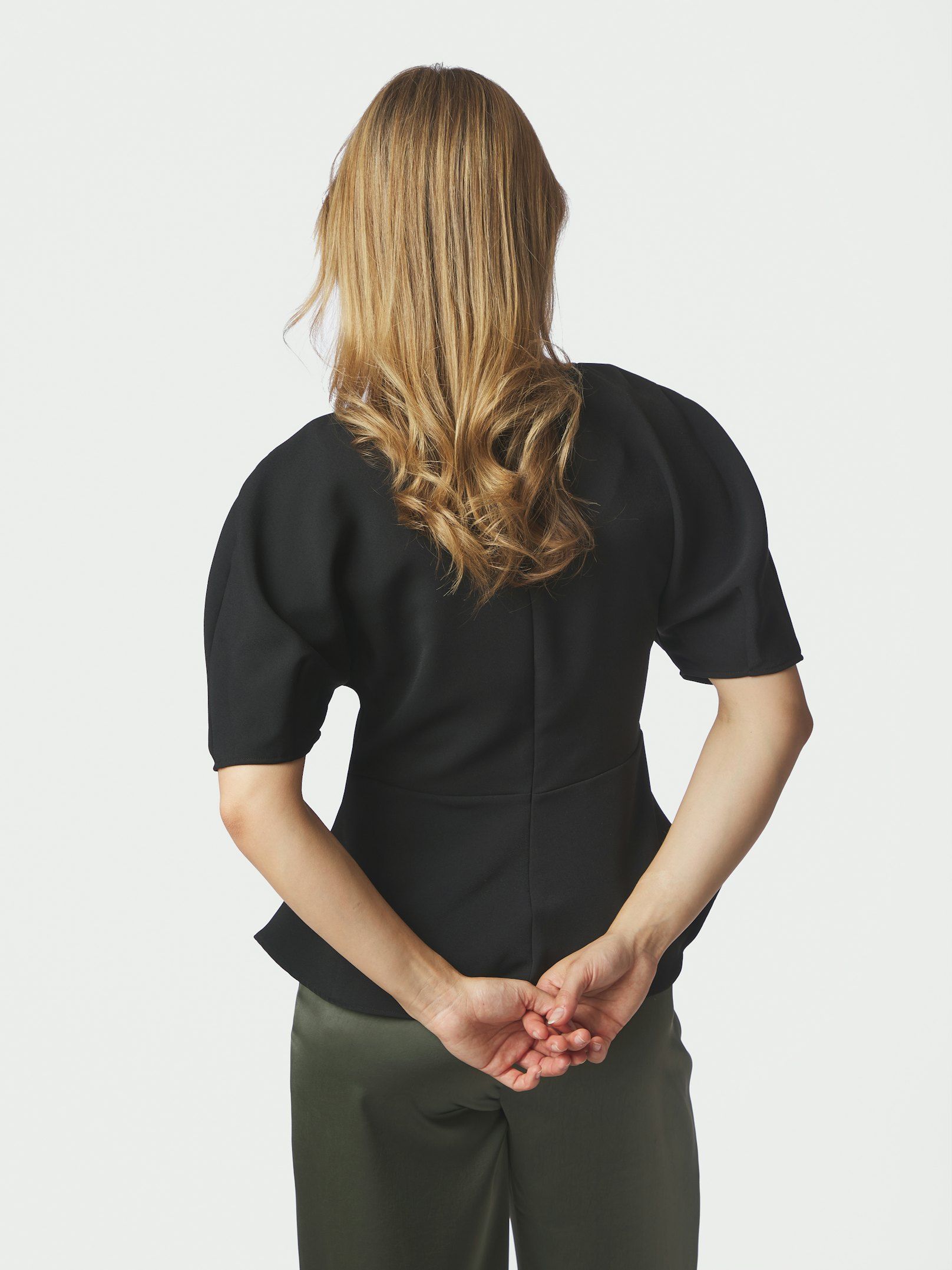 Neo Noir -Josine Crepe Blouse  Black - 4