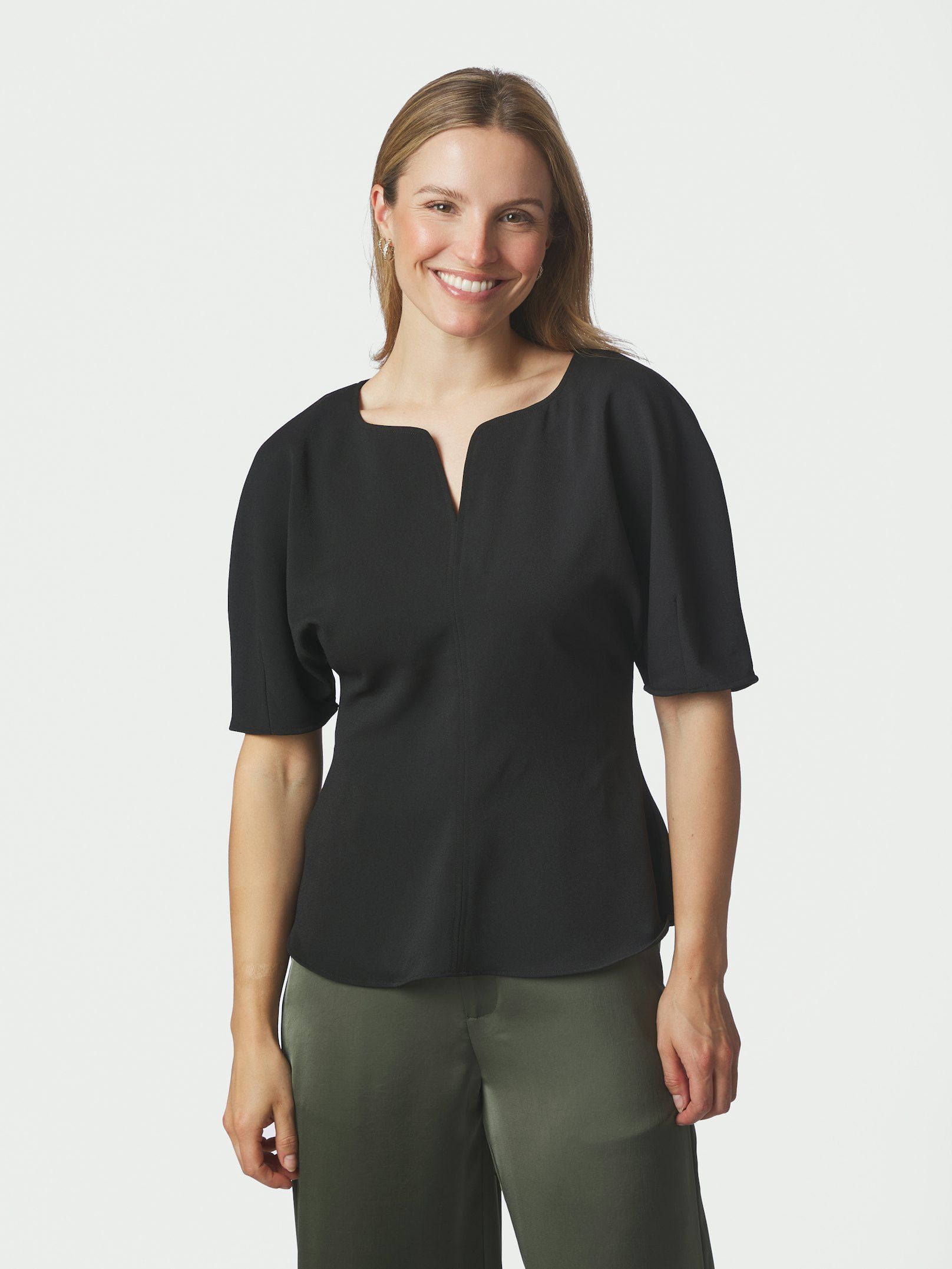 Neo Noir -Josine Crepe Blouse  Black - 3