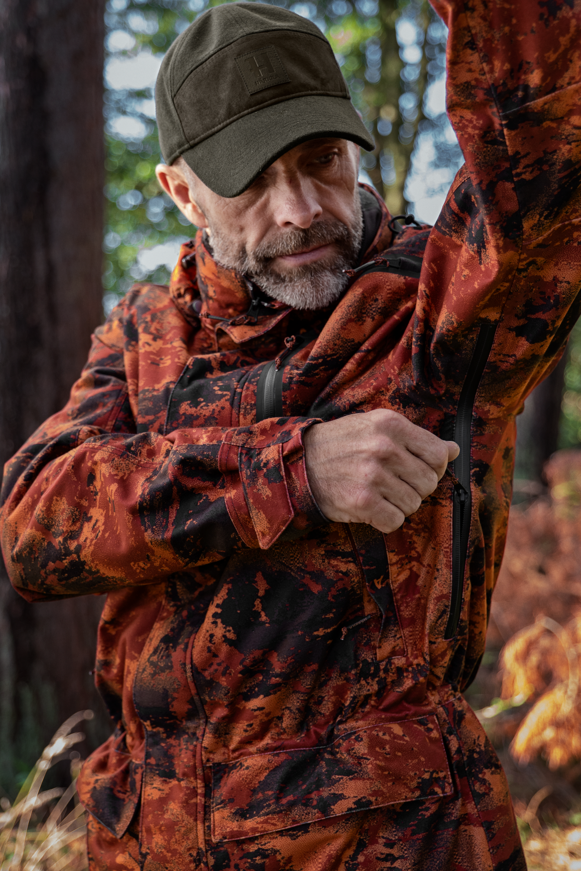 Härkila Forest Hunter GTX Camo lång jacka  - 2
