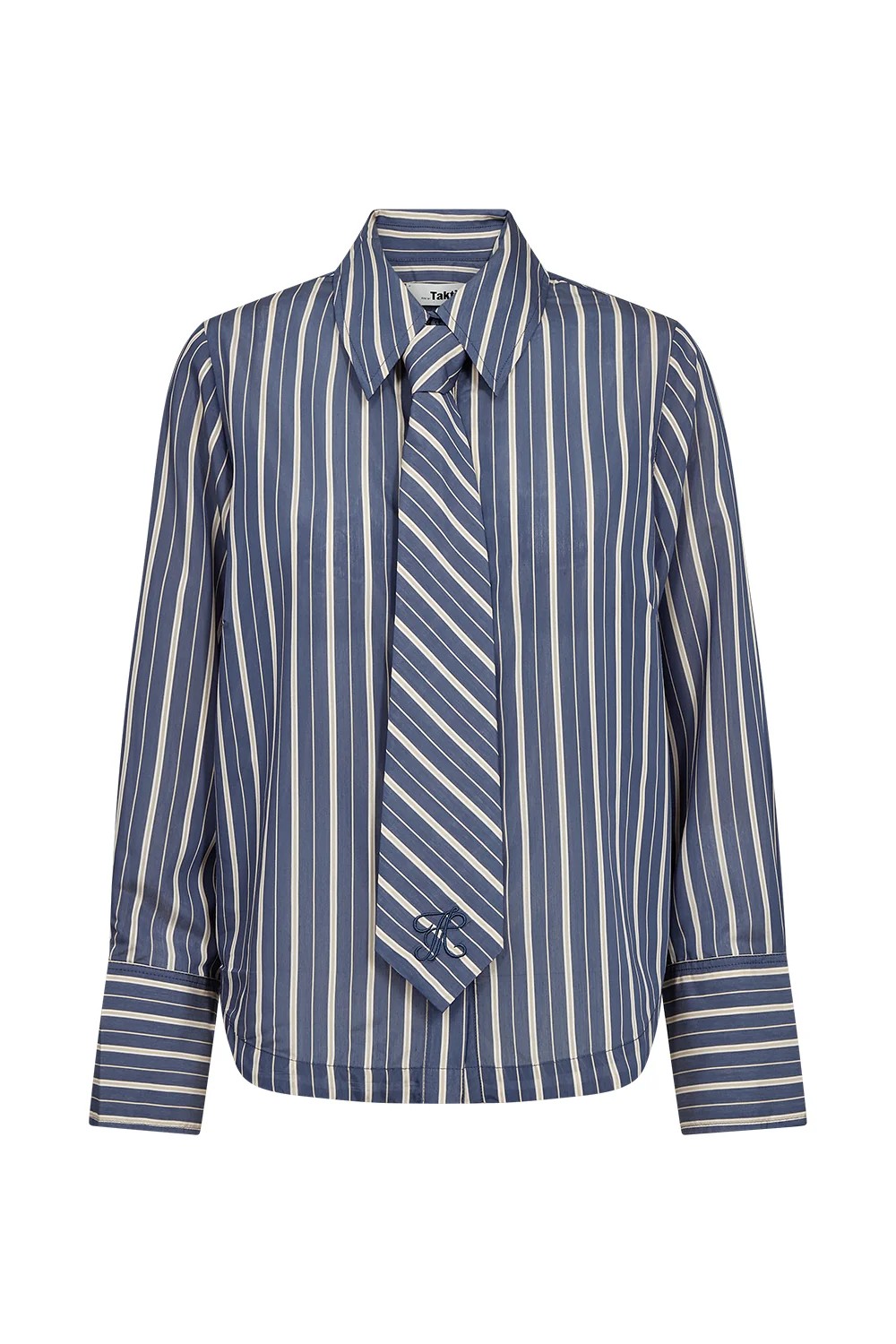 Gwen Mens Tie Shirt Stunning Stripe  - 5