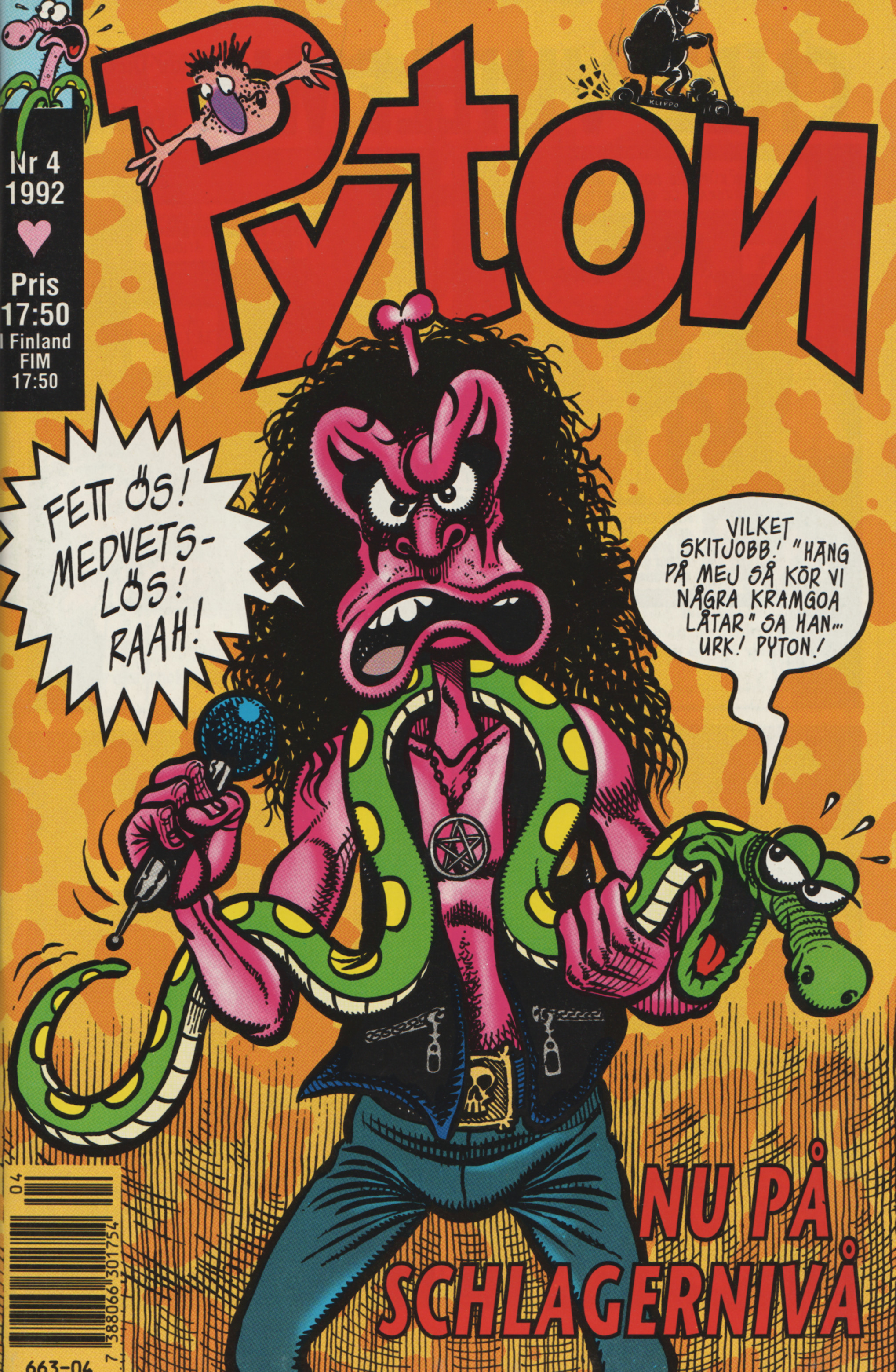 Pyton nr 4 1992, Nu på schlagernivå!