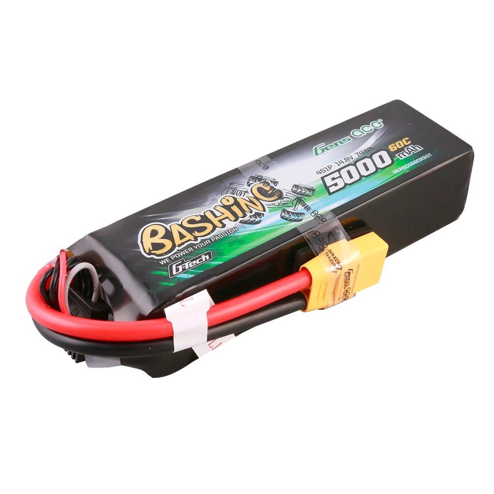 GensAce G-Tech 5000mAh 14.8V 4S 60C Lipo Battery Pack w/XT90 Plug-Bashing Series - 3