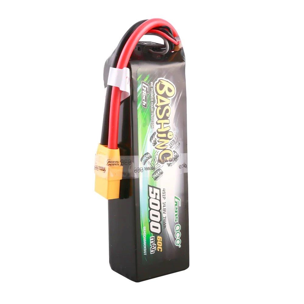 GensAce G-Tech 5000mAh 14.8V 4S 60C Lipo Battery Pack w/XT90 Plug-Bashing Series - 4
