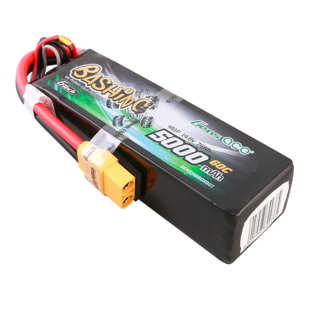 GensAce G-Tech 5000mAh 14.8V 4S 60C Lipo Battery Pack w/XT90 Plug-Bashing Series - 2