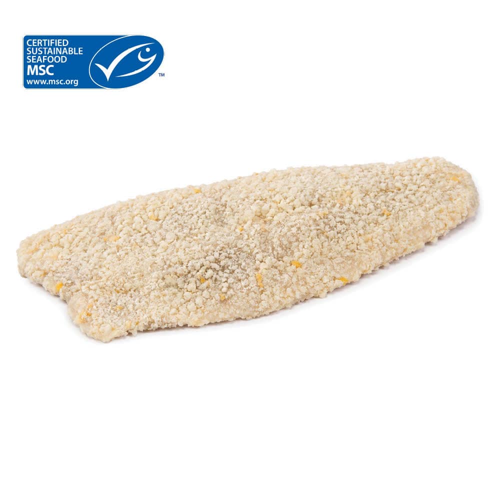  Panerad Rödspättafilé  MSC 120-160 g Fryst 2,5 kg