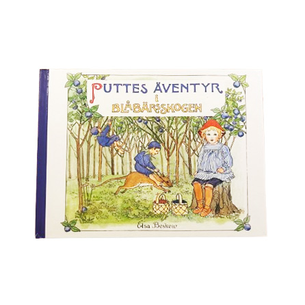 Elsa Beskow Klassisk Sagobok Puttes Äventyr i Blåbärsskogen