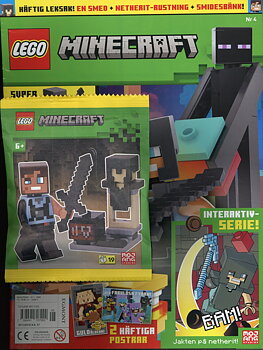 Lego Megatrend nr 5 2026, Minecraft, En smed med Netherit-rustning och smidesbänk