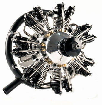 UMS ST-7-35  7 cyl. radial för Methanol