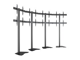 M Pro Series Video Wall Floorbase MBFMC4X2U 270 Micro Adjustable