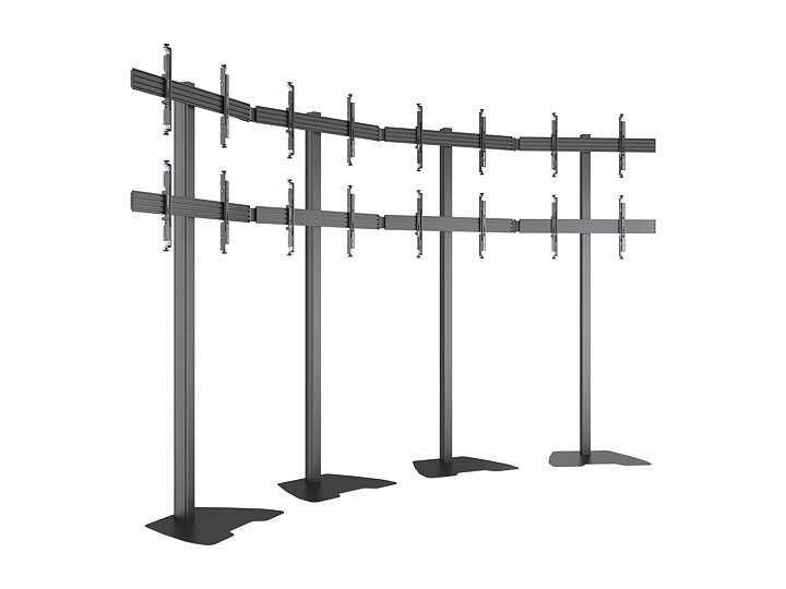 M Pro Series Video Wall Floorbase MBFMC4X2U 270 Micro Adjustable