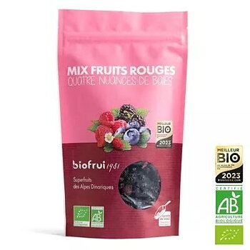 Ekologiska torkade röda bär 100g biofruit