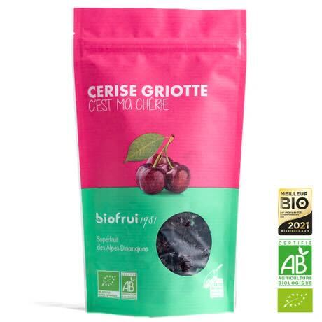 Ekologiskt torkade körsbär biofruit 100g