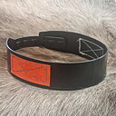 Halsklave svart med röd/orange reflex