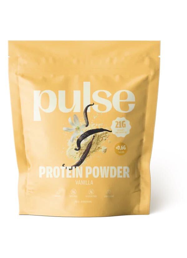 veganskt proteinpulver vanilj pulse 480g