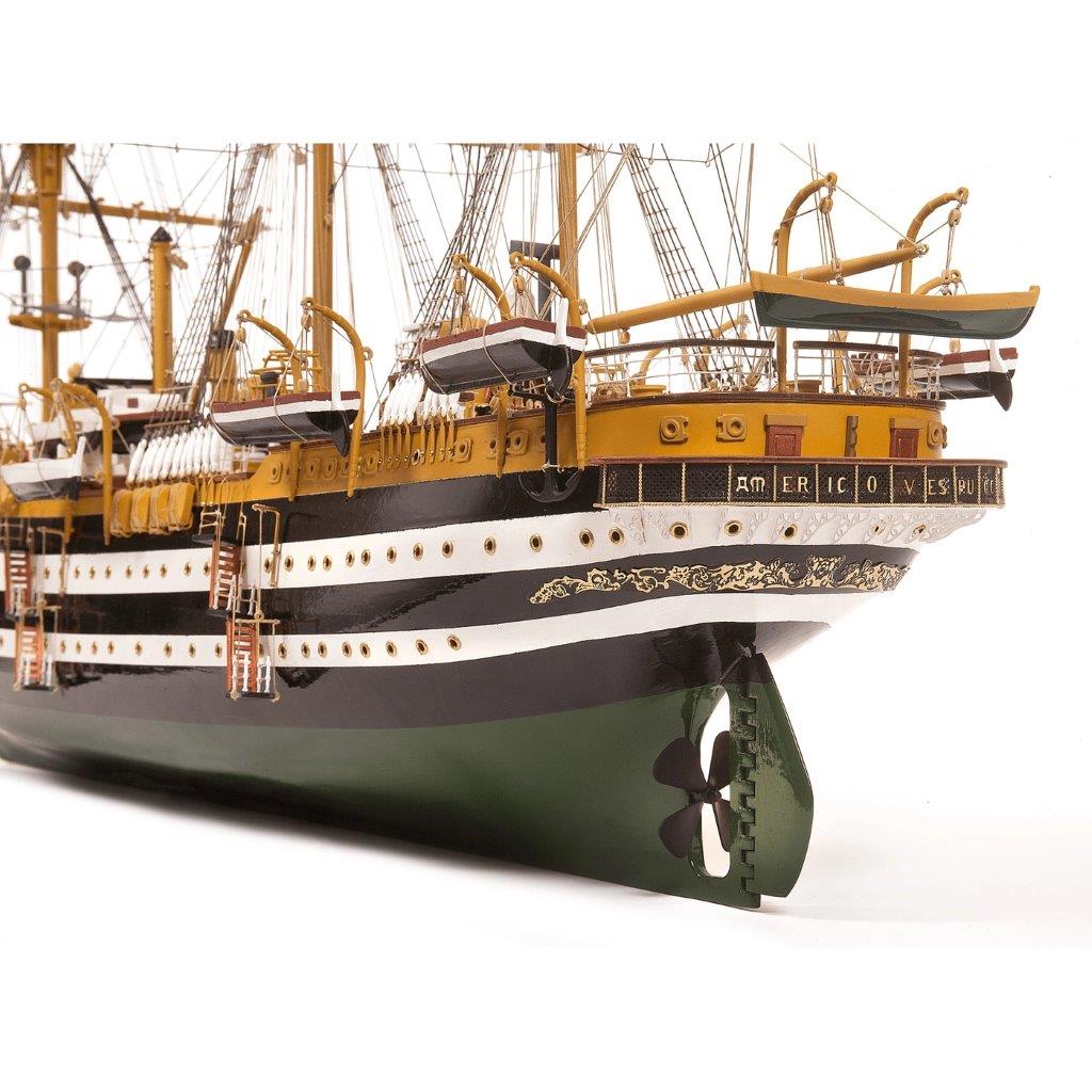 OcCre Amerigo Vespucci 1/100 Skolfartyg 980mm utan Segel - 4