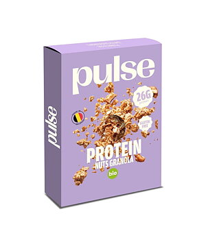 vegansk ekologisk glutenfri granola med nötter 350g pulse