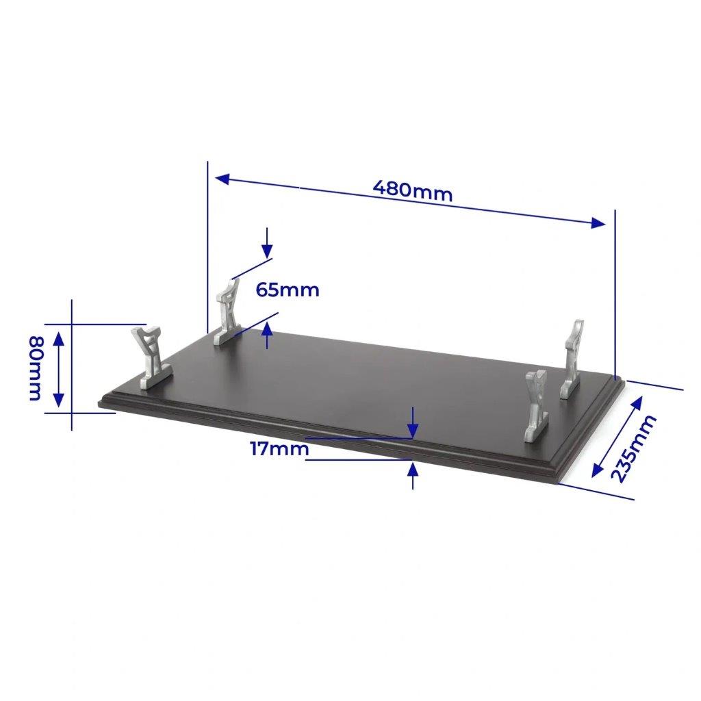 OcCre Display-platta 480x235mm Svart med stöd för USS Missouri - 2