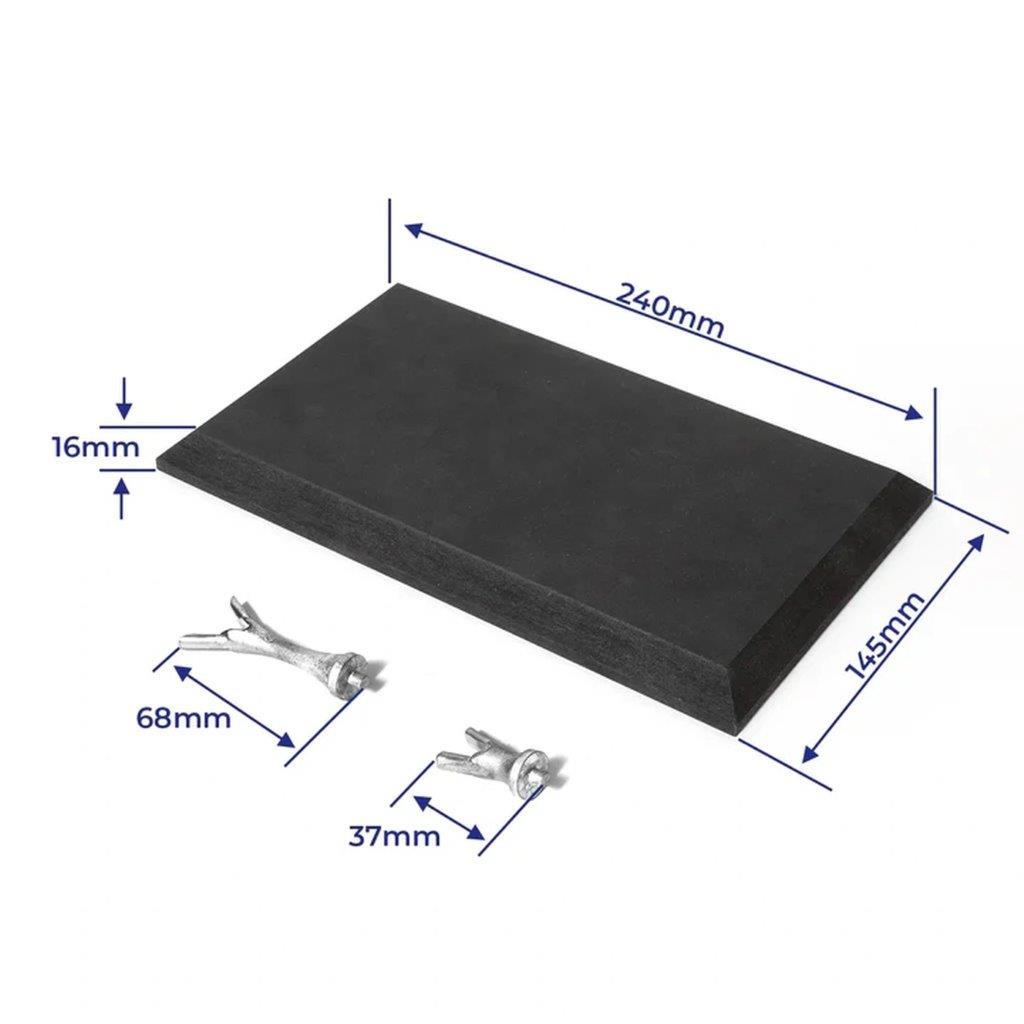 OcCre Display-platta 240x125mm Svart med stöd för Endeavour America´s Cup 1934 - 2