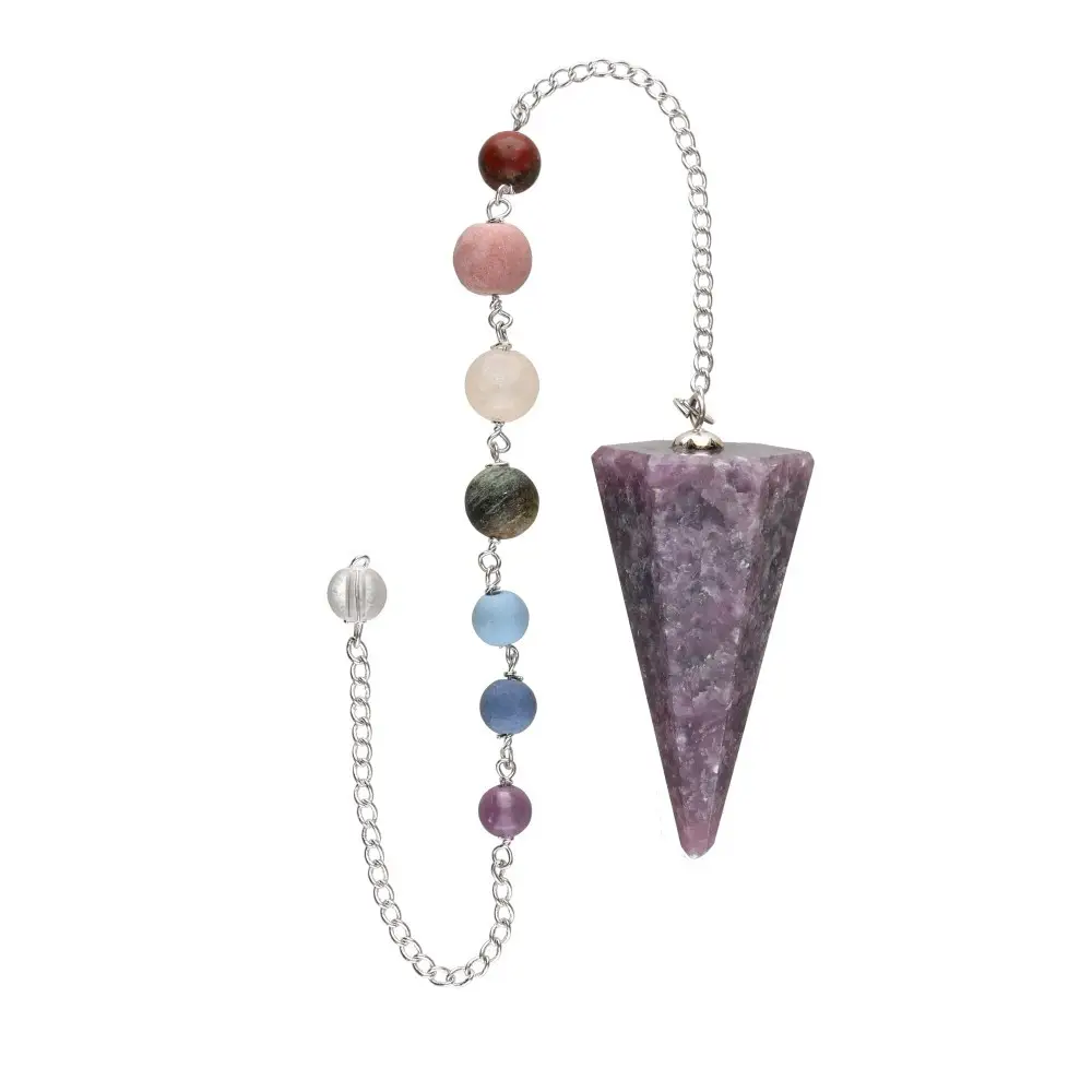 Pendel-Lepidolite Chakra Pendulum