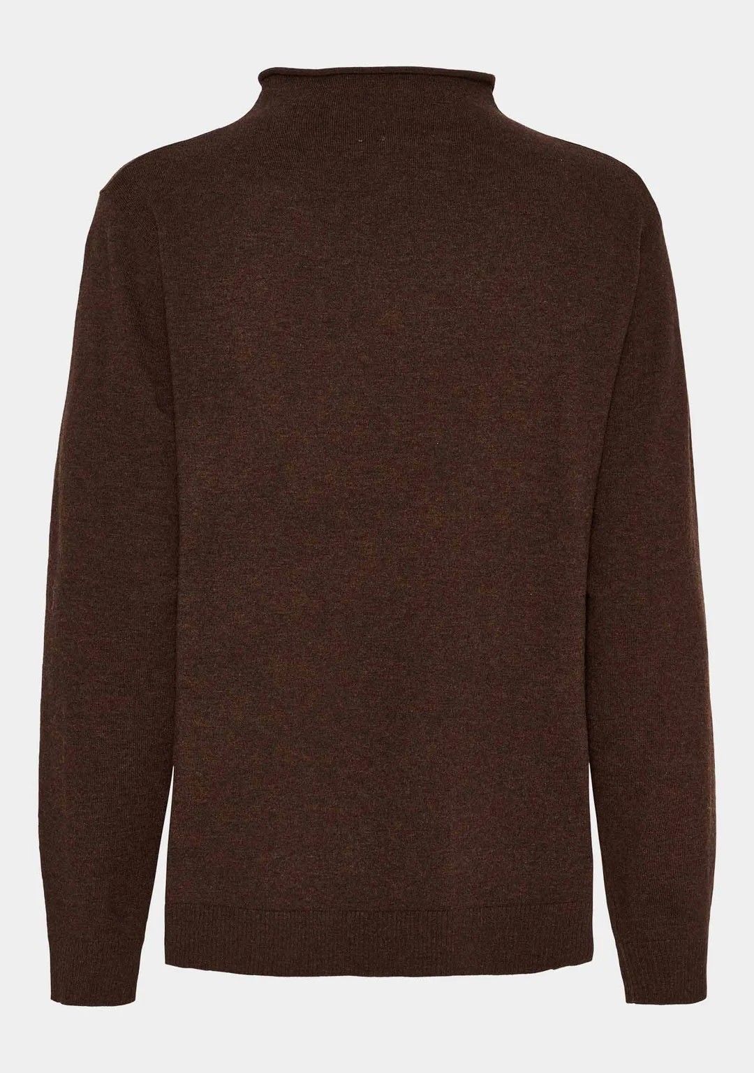 Frigga A-shape Pullover - Dark Brown Melange - Isay - 5