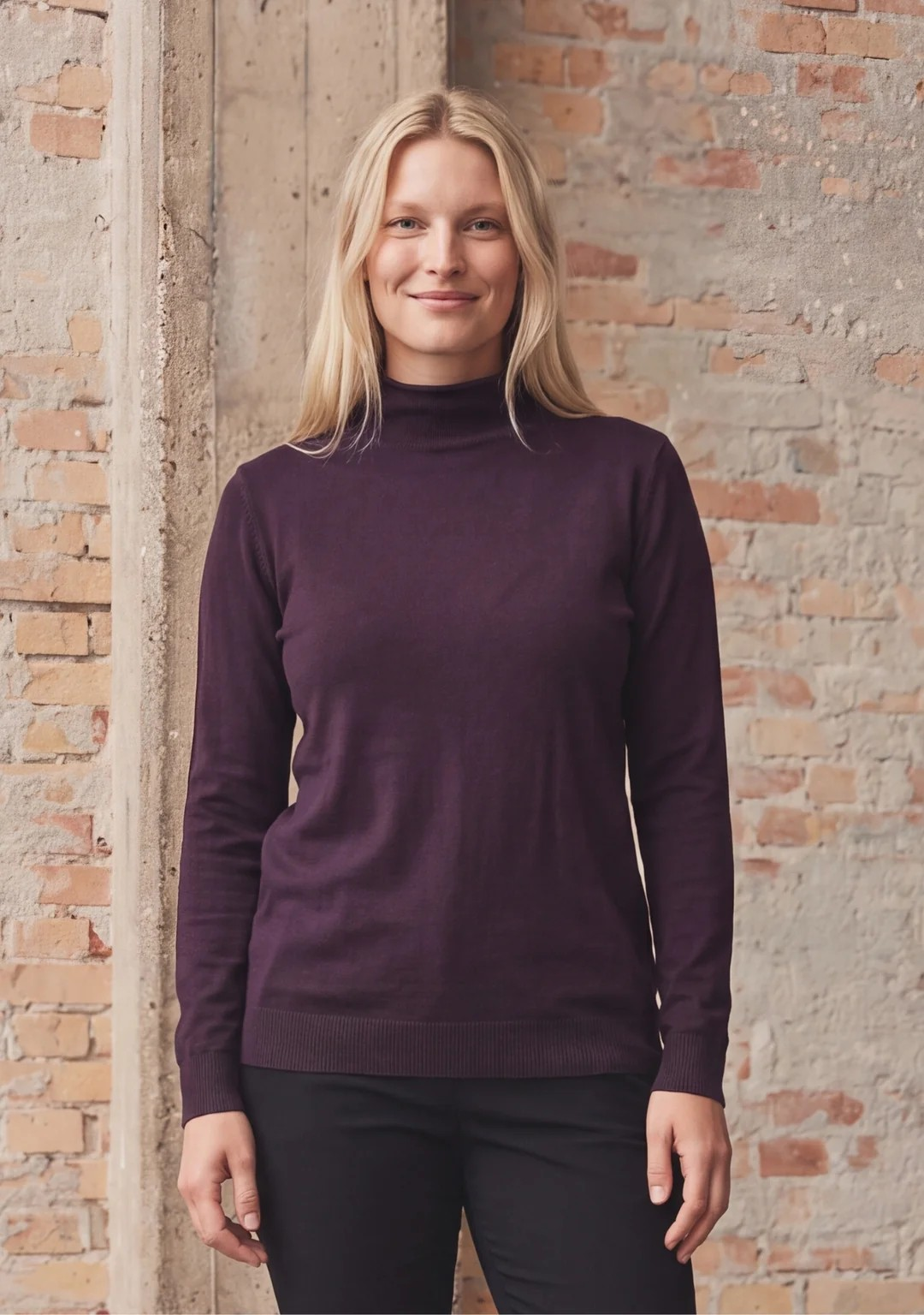 Frigga A-shape Pullover - Aubergine - Isay