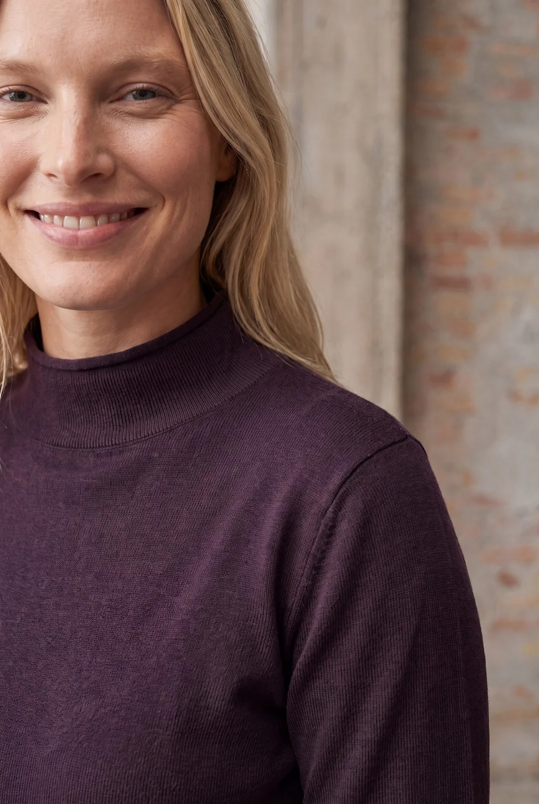 Frigga A-shape Pullover - Aubergine - Isay
